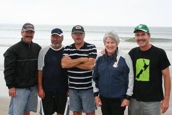 king siblings at uretiti after sprinkling mums ashes into the ocean Seriously though...this is a great photo..... and Mrs King was an awesome lady...she did well with these kids!. I hung out with Mike (beard) first, then he dumped me on to Brian, then Brian dumped me on to Trevor ....not one dumped me on to Pat ....LOl !! Mike deceased RIP