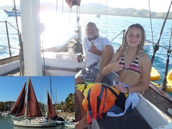 Aussie & temporary Whangarei boy...'Captain Bob' and his beautiful yaught 'Serenity'... ....and one of his passengers...as he cruises around the Fiji Islands...