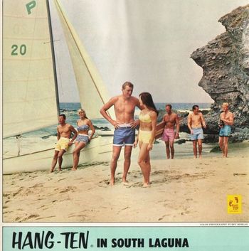 and it was around about now that we had a new boardshort line...'Hang-Ten'.. Corky Carrol...Mike Doyle...Bruce Brown.....big names in our world in '66.....very cool days....