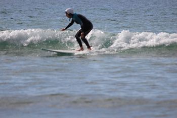 2014 ...sixty (something) Mary Marr still enjoying a wave at Waipu Cove.... How awesome is that!!......Mary went to Aussie with Maxine Robinson in the early days ...and then on to South Africa in 1970....very adventurous of her...