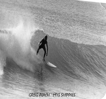 meanwhile Greg was getting some awesome barrels at Ahipara.... ...the speed that short-boards gave us really opened up new possibilities on some of those freight-train lefts..