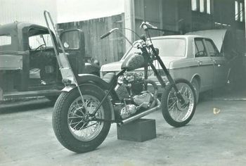 and of course it was the time of 'Easy Rider.... 'Juniors' (Alach) version....all home made ...very cool!!...