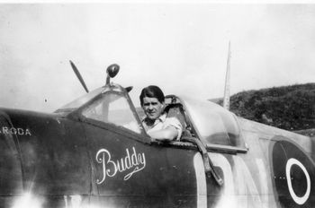 Paula, Carol and Rod Haywoods dad (Paul)...in his spitfire..1942 England... some of our parents had a pretty amazing background..'Buddy' was Rods mums nickname..Paul was in combat in Britain'..awesome..the Haywoods were quite a significant family in Northland in recent times..son 'Rod' still has his '62 Atlas woods