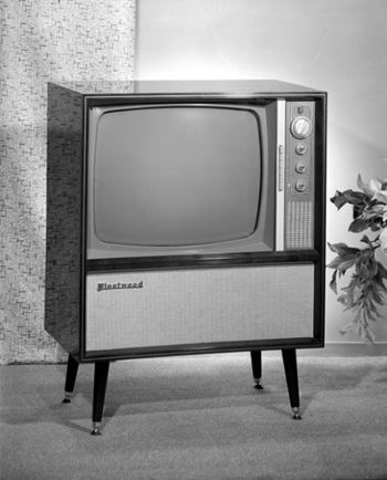 1960 Black & white TV In 1960 my dad bought the first black and white TV in the north. The reason being,...that there was no transmitter yet,and because we lived on top of the brynderwyns, we could get a signal direct from Auckland..people came from far and wide to see that TV