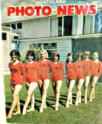 and theres that gymnastics team again..... gracing the front cover of the Northland Photo News 1967....might be Margaret Pou in the front ( maybe) but definitely Paula Haywood in the middle...recognize anyone else?
