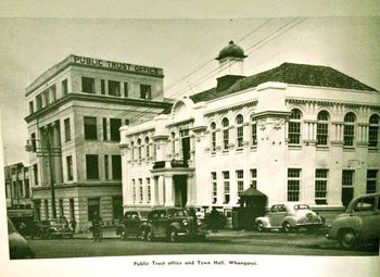 Bank Street Whangarei 1961... still a lot of classic cars around in '61..most us were driving pre or post-war cars then ...i had a 1948 hillman..the Huttons had a 1931 Model A....awesome days.....