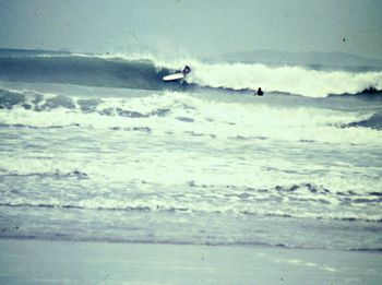 when you got smashed on those longboards...you really got smashed!!! Often lucky you didn't lose a few teeth....we had to drag Greg Alach out of the surf once when Ross Edge forgot to turn and smashed up a few of Gregs ribs....oh hell...we were tough then...Ha!!!