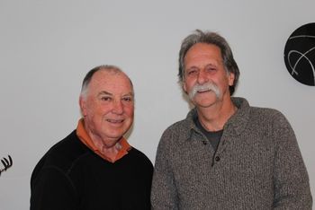 Local boys...Chris Frazerhurst and Laurie 68 yr old Chris...always the gentleman...always considering others...just like he is here, purposely squatting to make Laurie look taller ( or maybe Lauries standing on a box!!) anyway Chris is a legend!!