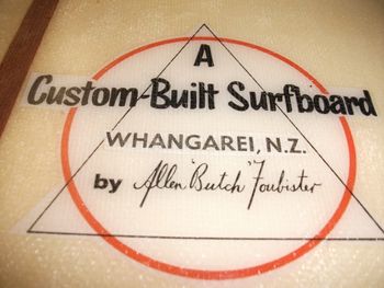 the label on that board still looks pretty good after nearly 50 yrs!!!... ...Butch set about trying to organize a new Northland boardriders club around now also.....but it came to nothing unfortunately....