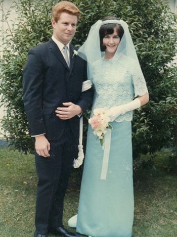 old surfing buddy Rod Haywood marries Elaine in '67 Rod and i used to frequent Sandy Bay in those early days...he had a nice new Atlas Woods board..which is still at his bach at Pataua..i rode it again about 5 yrs ago..awesome!!! still in prime condition!!