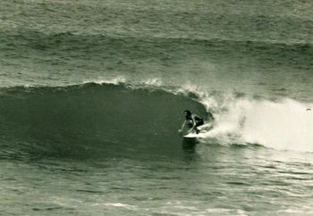 Keith Walsh and Gary Henderson take a trip down to Mahia...summer of '69 Keith sitting in the sweet spot on a beautiful wave ...Point Annihilation...Mahia