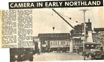 Water Street railway bridge...1926... prior to this...the railway line was at road level with flashing lights and a level crossing....