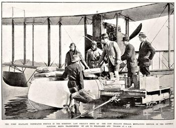 in 1922...before the rail line....everything came by ship or seaplane ...there was no airport...rail-line or road to Auckland.....there was a track to Auckland but a return trip could take quite a few days..or weeks...
