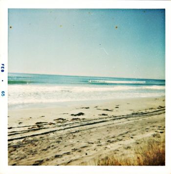 Wayne having a beautiful glassy morning surf at Waihi. Feb '65..look at the weather...beautiful...had several days of magic waves there!!....Wayne having a bit of solitude!!!......never saw many other surfers on this trip....we didn't even know if they were surfing Waihi yet!!!