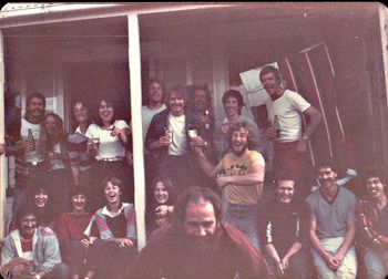 all blacks match ......mike baker right ...dave skullen in yellow..... tom ohagan middle.... keith in front '....78