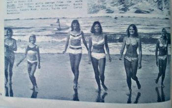 Meanwhile the girls were making the headlines too!..Pataua ....summer of '67 ...Shirley Scampton..Karen Buckley.. Sandra Wade...Julie, Valda and Carol Monkhouse
