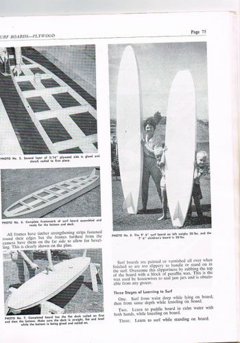 pretty cool looking (hollow plywood) boards for 1957... This NZ mag was up with the trend......but in '57 surfing was still virtually unheard of in NZ