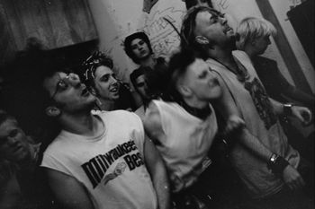 Civil Disobedience, Destroy show @ the 404 Willis, June 29th, 1993. Crowd shot. Photo by and courtesy of Molly Howard.