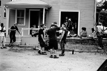 Civil Disobedience, REKT show @ Harry Wu's, Ann Arbor, Michigan, July, 1993. Photo by and courtesy of Molly Howard.