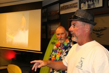 i think everyone was watching the surfing on the screen while Denis was talking.... "what did that guy Denis say"?.........."dunno mate".........."i think he was selling insurance ...wasn't he"