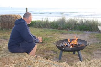 up early Sunday morning...by the fire..beautiful "hey...is that a couple of chicky babes i seeing waving to me"