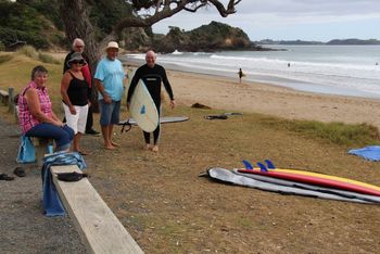537 Ken Beehre getting stoked again!!!......Ken also bought along some smoked fish and fresh toeroa's....yummmm....