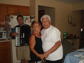 Home Anniversary celebration with my Mom and Dad Thank you for supporting me with music all my life!