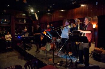 Leslie, Gerard Hagen Trio, Joey Sellers, Jerry Pinter and Ron Meza at Kobe Steakhouse, Seal Beach, C