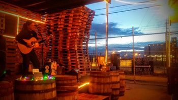 13267762_10154202371779841_7137633522934319619_n on the pallet stage at Black Shirt Brewing Co. Denver, CO May 2016