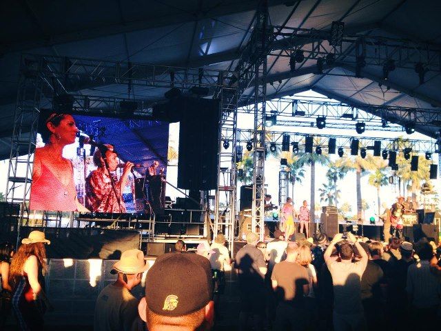 AmA preforming with Lee Scratch Perry at Coachella in Indio, CA.