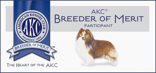 We are Honored to be a AKC Breeder of Merit