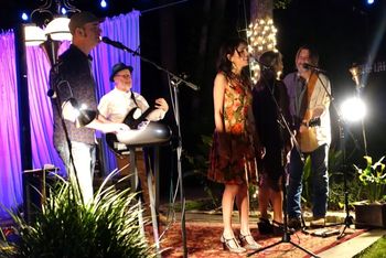 New Braunfels, TX. With Dick Gimble & Walt & Tina Wilkins. April 8 2016. Photo 2 by Julie Sckittone.