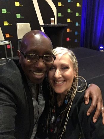 Greg Phillinganes teaching me how Naomi Campbell showed him the best way to take a selfie. I'm a huge fan of Gregs - Extraordinary keyboardist, singer-songwriter and MD (For Michael Jackson and the list goes on and on). An American treasure!