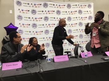 Panel 5 - R&B Legends Roundtable. Friday 11/18/16 _pic 8 Ovation for exiting Lenny Williams (Tower Of Power).