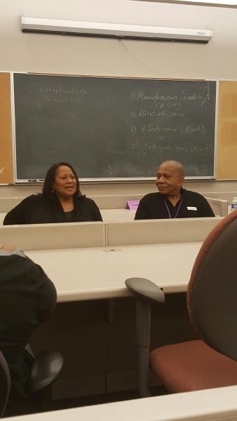 Panel 4 - The Art of Songwriting: Collaborating and Composition. Friday 11/18/16 _ Yes, and that is Lenny Williams of Tower Of Power sitting next to me!