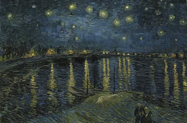 Starry Night Over the Rhone by Vincent Van Gogh 1888