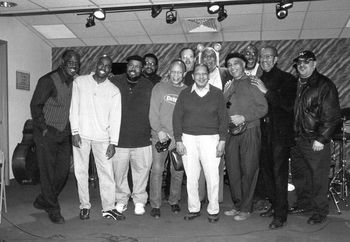 TheBonesof_theGathering Low brass party! Left to right: Joe Daley, Stafford Hunter, Aaron Johnson, Me, Garnett Brown, Rick Davies, Britt Woodman, John Gordon, Benny Powell, Curtis Fowlkes, Jack Jeffers and Gary Valente