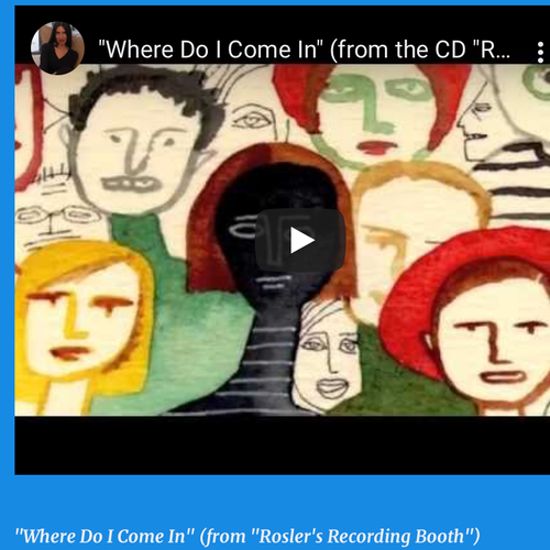 You can see Maria Eugenia's Video of "Where Do I Come In" here! And stay tuned for a proper presentation of the illustration from this very video that won an American Illustrator's award.. Ifyou can guess which one, 15 CDs on me!
