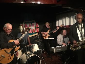 The Last Time Joe Gaetaon guitar, Mike Mowen on Bass and Jack Fulks on Tenor Saxophone at a farewell for our late drummer Gene Stone.