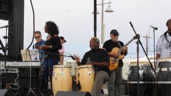 Onstage at Venice Wave Festival Steve Correll - Keyboard, Merlene Holsey _ Vocals, Stefan Taylor - Conga Drums< Joe Gaeta - Guitar