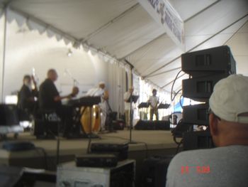 DSC01213 Javier Vergara performing on sax with the Banda Brothers Latin Jazz Festival 8/23/2014 Latin Jazz and Music Festival in Highland Park