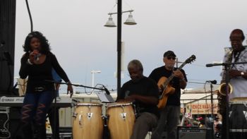 Wave. Festival. Venice Beach Califirnia Merlene "Jita" Holsey -Vocals, Stefan Taylor -Conga Drums, Joe Gaeta - Guitar, Jack Fulks - Sax