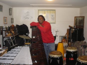 Steven McGill in My Favorite Space Surrounded by some of my instruments, yes I can play all of them.