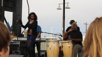 Venice Wave. Festival Merlene "Jita" Holsey -Vocals, Joe Gaeta - Guitar, Stefan Taylor - Conga Drums,