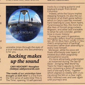 Alan Clayson's print review of "Hourglass" from the June 2021 edition of The Beat magazine (UK). https://beat-magazine.co.uk/