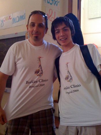 2009_belgrade_1 2009 with Nicolas Stahic at the first Berklee Clinics: Belgrade. Look at you now Nico!