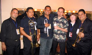 2007_panamajazz_brass 2007 Panama Jazz Festival brass section. John Replogle and I had the chance to meet and play with these fantastic musicians.
