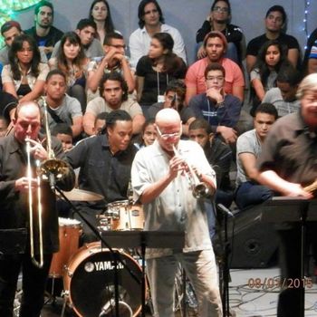 2015_bordr_concert 2015 Berklee in Santo Domingo faculty showcase with Yoron Israel, Ken Cervenka and Jim Odgren.