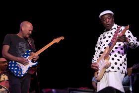 Scott Holt with his friend and mentor Buddy Guy