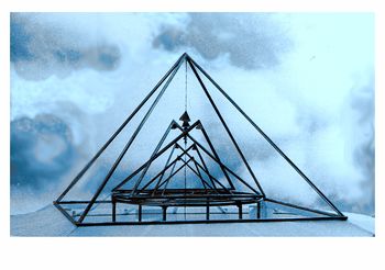 3D MANDALA Temple of light Designs for Enlightenment © Carmela Tal Baron Model made of metal, wood and paper